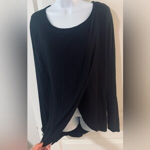 Maternity Black Long Sleeve Top